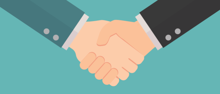 Littlefish Hire Mike Relf shaking hands