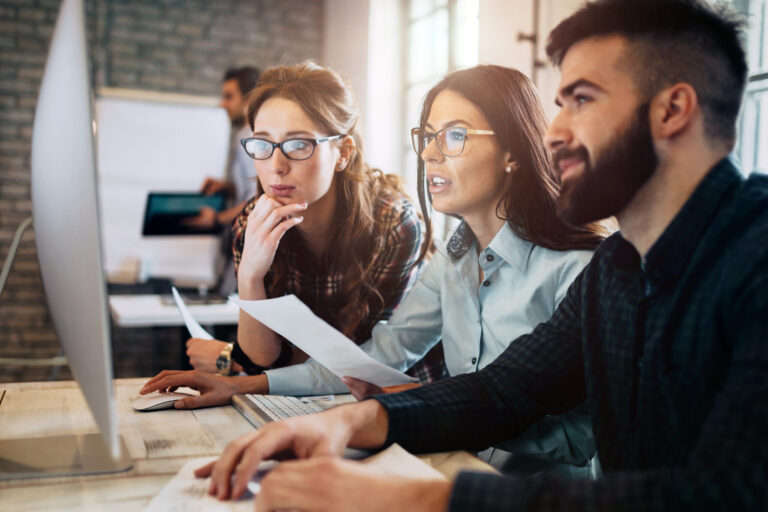 Company,employees,working,in,software,development,and,designer,office